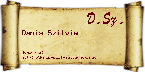 Danis Szilvia névjegykártya